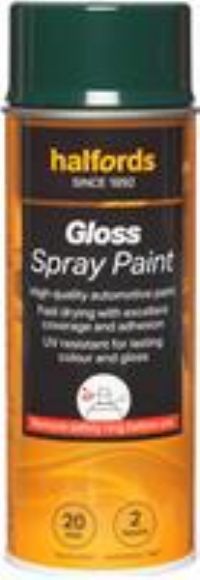 Halfords S7-090 Green Gloss Car Spray Paint - 400Ml