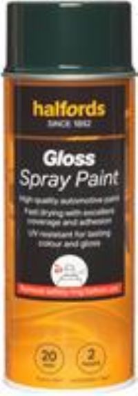 Halfords S7-110 Green Gloss Car Spray Paint - 400Ml