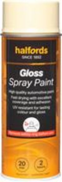 Halfords S9-040 Beige Gloss Car Spray Paint - 400Ml