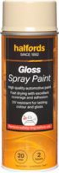 Halfords S9-010 Beige Gloss Car Spray Paint - 400Ml