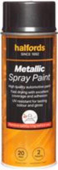 Halfords M1-440 Grey Metallic Car Spray Paint - 400Ml