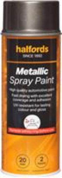 Halfords M1-080 Grey Metallic Car Spray Paint - 400Ml