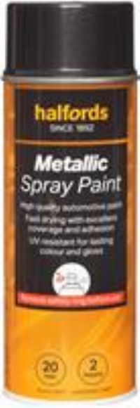 Halfords M1-460 Grey Metallic Car Spray Paint - 400Ml