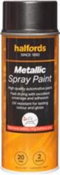 Halfords M1-480 Grey Metallic Car Spray Paint - 400Ml