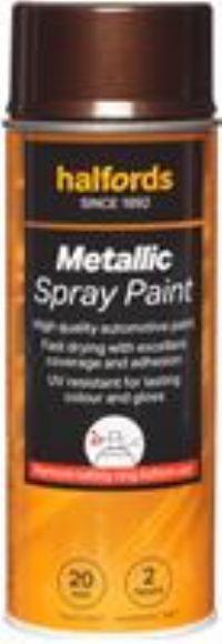 Halfords M6-040 Brown Metallic Car Spray Paint - 400Ml