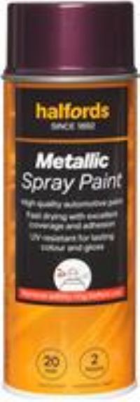 Halfords M4-010 Red Metallic Car Spray Paint - 400Ml