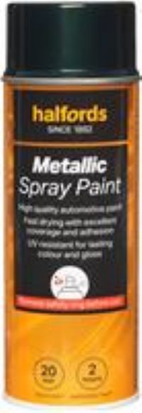 Halfords M7-050 Green Metallic Car Spray Paint - 400Ml