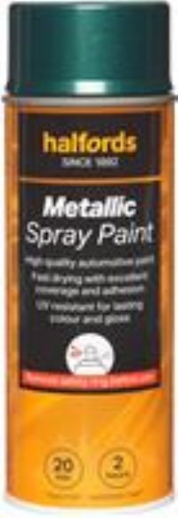 Halfords M7-090 Green Metallic Car Spray Paint - 400Ml