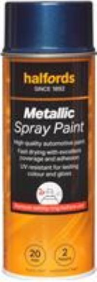 Halfords M3-350 Blue Metallic Car Spray Paint - 400Ml