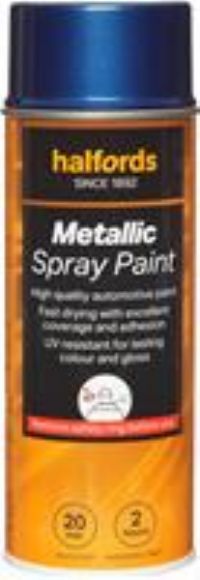 Halfords M3-390 Blue Metallic Car Spray Paint - 400Ml