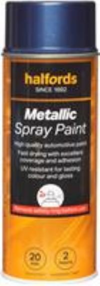 Halfords M3-240 Blue Metallic Car Spray Paint - 400Ml