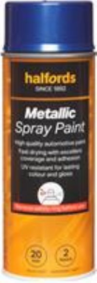 Halfords M3-370 Blue Metallic Car Spray Paint - 400Ml