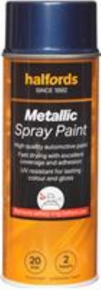 Halfords M3-230 Blue Metallic Car Spray Paint - 400Ml