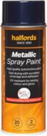 Halfords M3-120 Blue Metallic Car Spray Paint - 400Ml