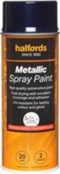 Halfords M3-100 Blue Metallic Car Spray Paint - 400Ml