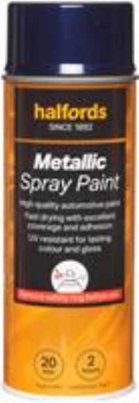 Halfords M3-110 Blue Metallic Car Spray Paint - 400Ml