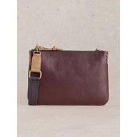 White Stuff Connie Double Pouch Crossbody - Brown