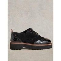 White Stuff Chunky Lace Up Brogue - Black