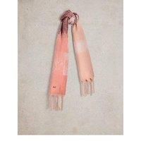 White Stuff Shelly Skinny Scarf Pink Multi