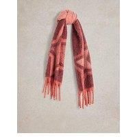 White Stuff Shelly Brushed Scarf Plum Multi