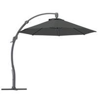 Outsunny 3(m) Garden Cantilever Parasol with Crank Aluminium Frame Grey