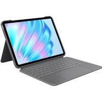 Logitech Combo Touch iPad Air 11-inch (M2), iPad Air (4th & 5th gen - 2020, 2022)(2024) Keyboard Case - Detachable backlit keyboard with kickstand, QWERTY UK English Layout - Grey