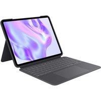 Logitech Combo Touch iPad Pro 13-inch (M4)(2024) Keyboard Case - Detachable backlit keyboard with kickstand, comfortable typing, multi-use mode, QWERTY UK English Layout - Graphite