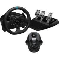 LOGITECH G923 Racing Wheel, Pedals & Driving Force Shifter - PS4, PS5 & PC, Black