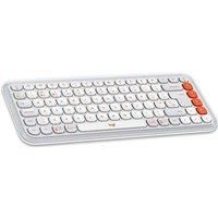 LOGITECH Pop Icon Keys Wireless Keyboard - White