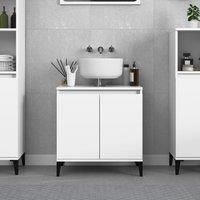 Sink Cabinet White 58x33x60 cm Engineered Wood