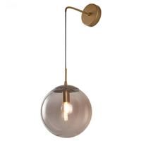 MZStech Industrial Vintage Globe Drop Wall 15cm Glass Fixture Glass