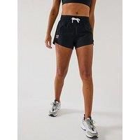 Gym + Coffee Womens Training Ripstop Short - Black