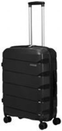 American Tourister Air Move Spinner M Suitcase, 66 cm, 61 L, Black, Black (Black), M (66 cm - 61 L), Case