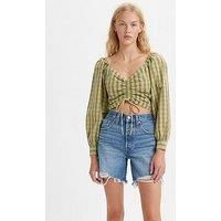 Levi/'s Women/'s Devin Blouse, Zelda Plaid Weeping Willow, XS