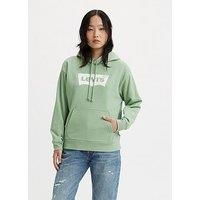 Levi/'s Women/'s Graphic Standard Hoodie, Batwing Granite Green, XXS