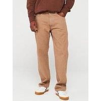 Levi'S 555 Relaxed Straight Fit Jeans - Ermine Grove Od - Dark Beige