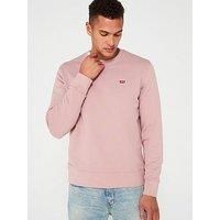 Levi'S Housemark Logo Crew Neck Sweat Top - Light Pink