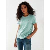 Levi/'s Women/'s The Perfect Tee- Chesthit Logo T-Shirt, Blue Surf, XS