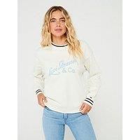 Levi'S Heritage Sweatshirt - Archival Script Crew Egret - Beige