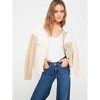 Levi'S Quilt Lined 90'S Trucker Denim Jacket - Creme Creme Creme