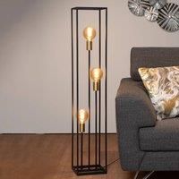 Lucide Ruben Column Floor Lamp Lucide  - Black - Size: 120cm H X 22cm B X 22cm T