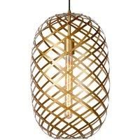 Lucide Wolfram hanging light 32 cm, matt gold