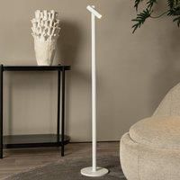 LUCIDE Antrim Rechargeable Floor Lamp with Reading Lamp, Battery, LED Dim. 1 x 2.2 W 2700 K, IP54, with Wireless Charging Station, White