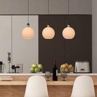 Lucide Julius pendant light, 3-bulb, opal