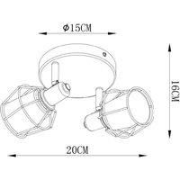 Lucide Nila ceiling spotlight, two-bulb