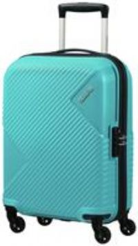 American Tourister Zakk Blue 4 Wheel Hard Cabin Case