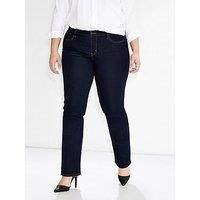 Levi/'s Women/'s Plus Size 314 Shaping Straight Jeans, Dark Indigo - Flat Finish, 22 M