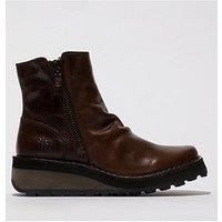 Fly London Hole146Fly Ankle Boot - Dark Brown