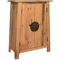 Bathroom Side Cabinet Solid Pinewood 59x32x80 cm