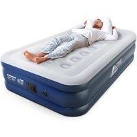 Single Air Bed with Built in Electric Pump Pillow Inflatable Mattress Camping